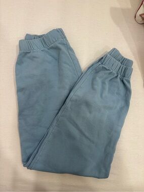 Brandy Melville Dusty Blue Elastic-Waist Joggers